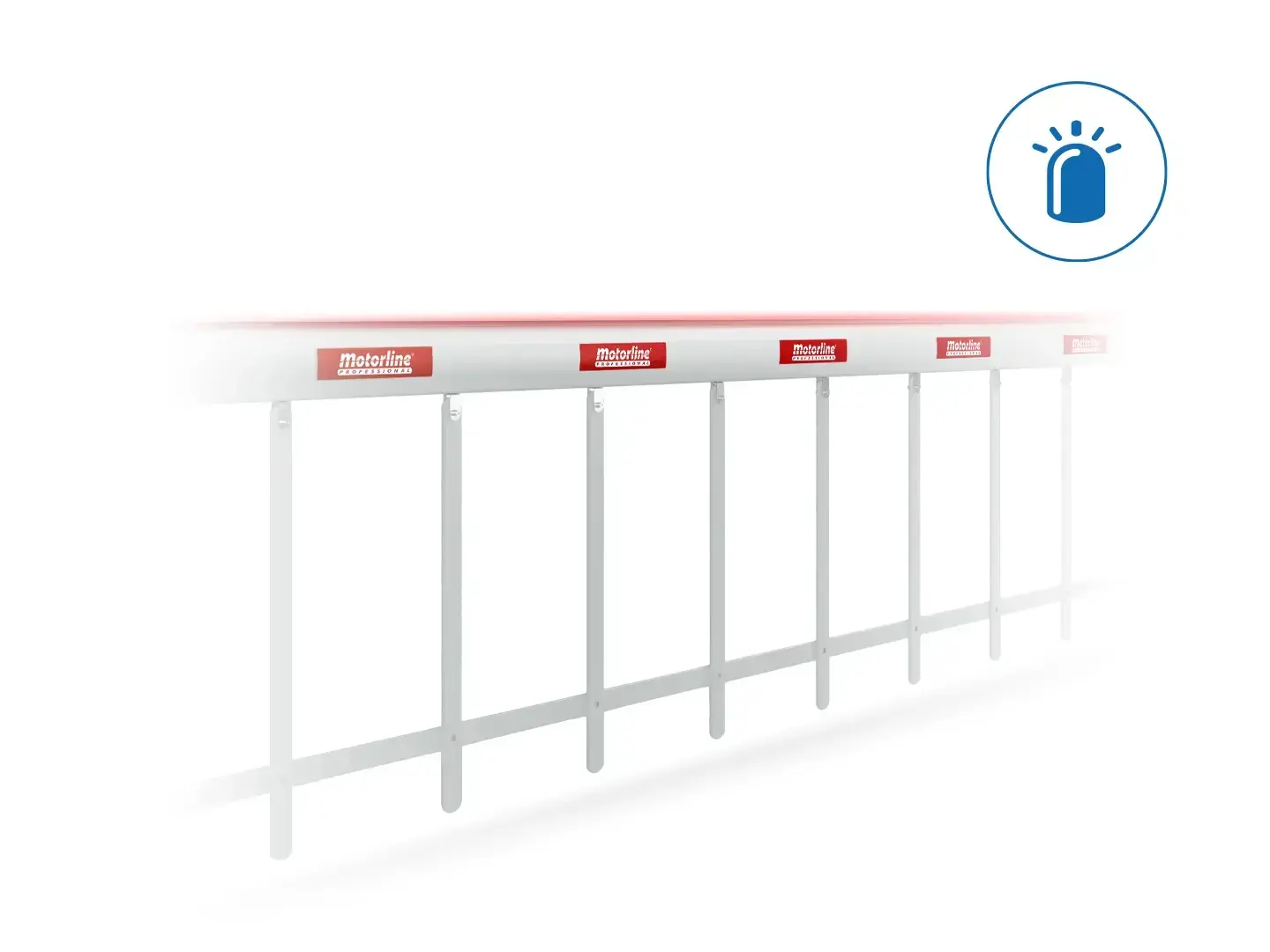 Motorline SIG75HS-6 Skirt LED Barrier Boom