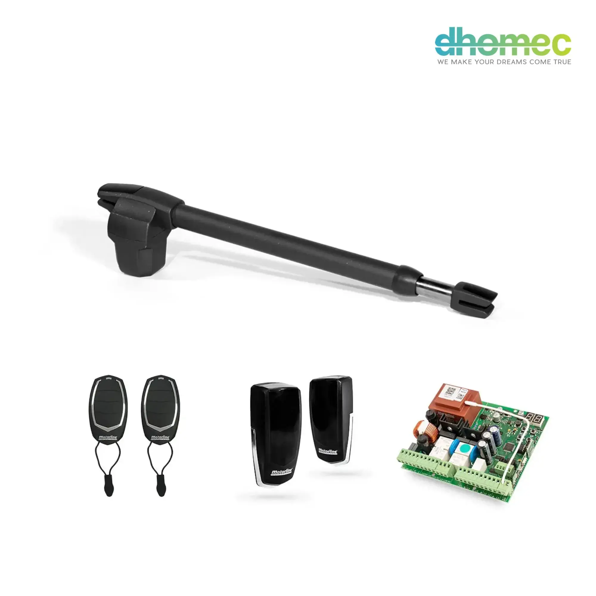 Motorline KIT LINCE300-52-1BR REV Reversible Single Swing Gate Automation Kit