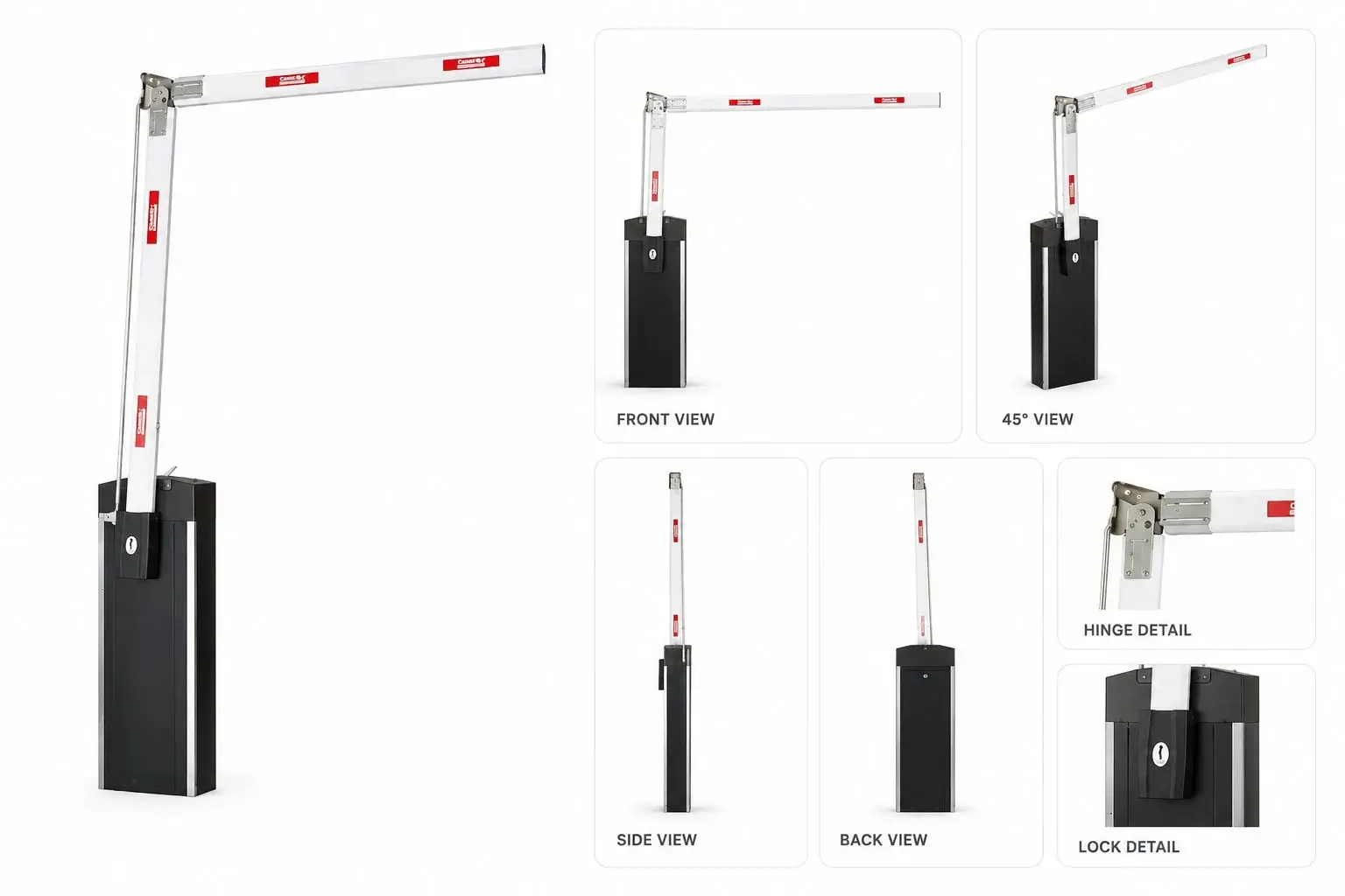 BUNDLE KZUMA BL8 with 6m Articulated LED Boom Complete Automatic Barrier System Motorline - Image 5
