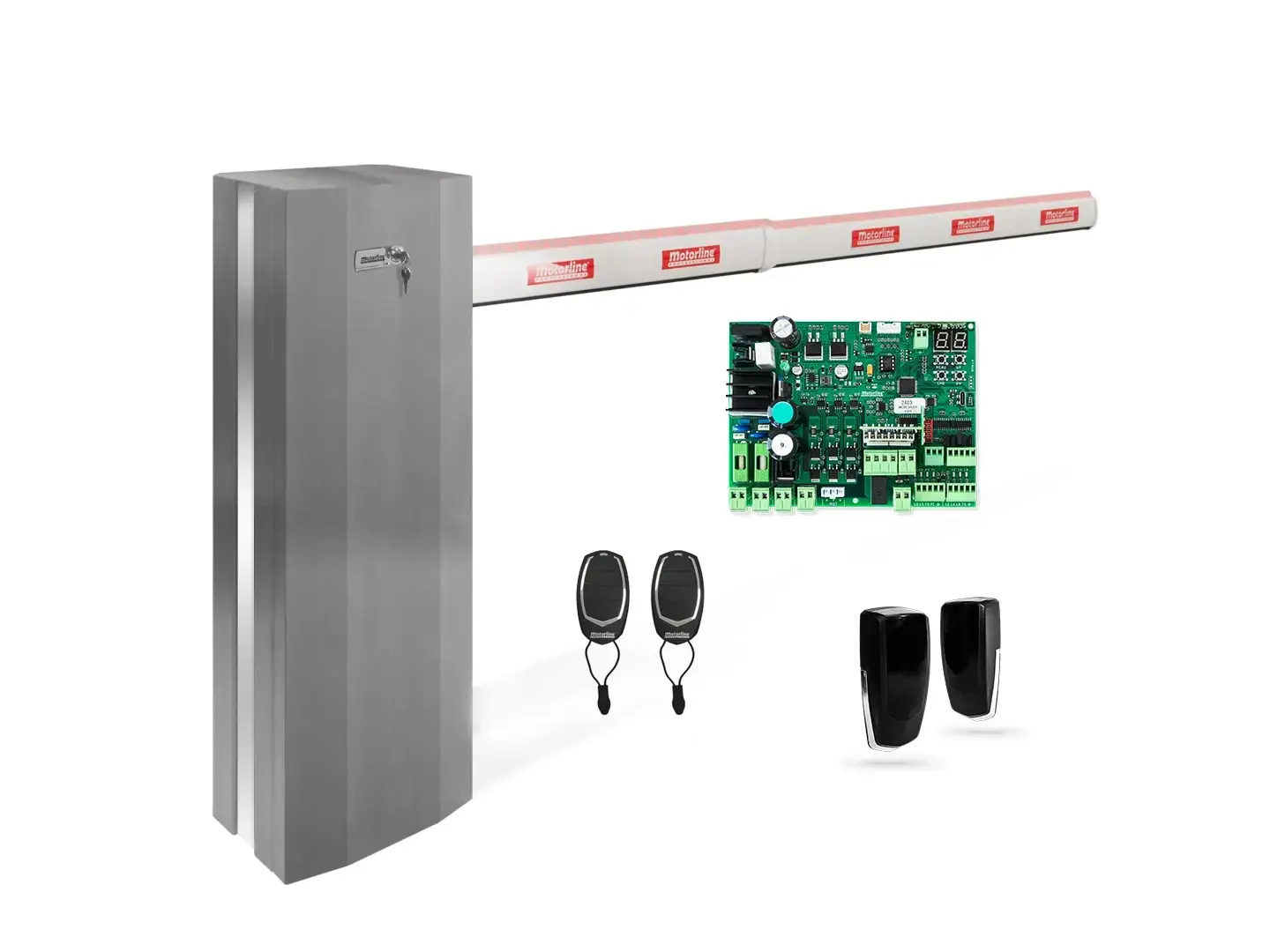 Motorline KZUMALED-BL4 INOX Brushless Barrier Operator