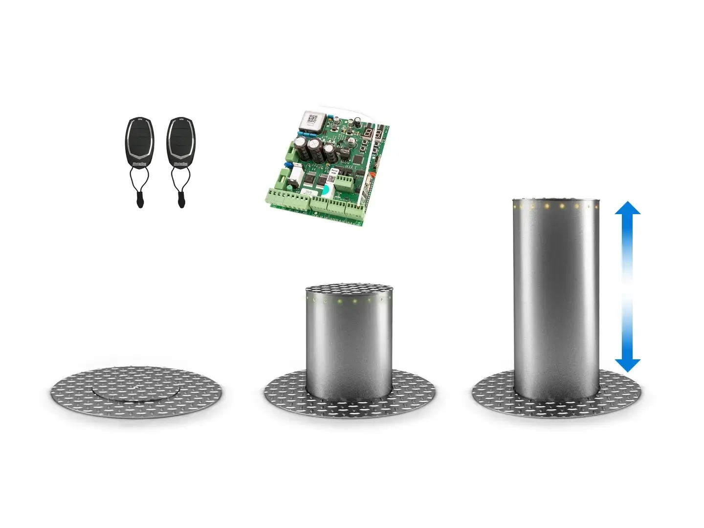 Motorline MPIE10/400 Electromechanical Stainless Steel Bollard - Image 10
