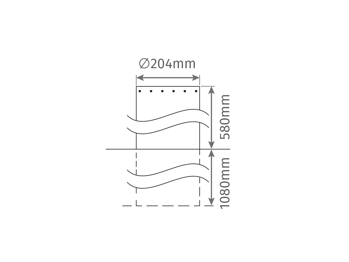 Motorline MPIE10/600 Electromechanical Stainless Steel Bollard - Image 1
