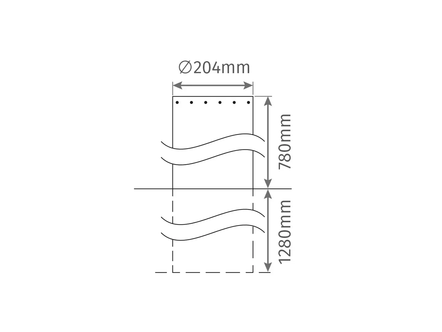 Motorline MPIE10/800 Electromechanical Stainless Steel Bollard - Image 1